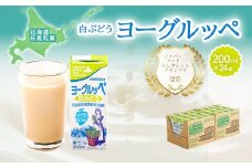 北海道日高乳業【春夏限定】白ぶどうヨーグルッペ200ml×24本 【 ふるさと納税 人気 おすすめ ランキング ヨーグルッペ 常温 健康 栄養 ドリンク 飲料 国産 春夏限定 白ブドウ 白ぶどう 北海道日高乳業 北海道 平取町 送料無料 】 BRTR003