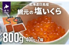 【めしの素(秋鮭)2P付】網元の塩いくら(400gx2箱)[01-576]