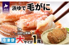 ＜冷凍＞漁協の浜ゆで毛がに 大サイズ１尾 [02-1203]