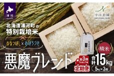 【先行受付開始！】北海道浦河町の特別栽培米「悪魔ブレンド」精米(5kg×1袋)定期便(全3回)[37-1496]