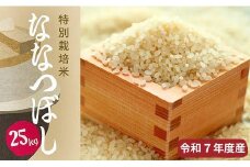 【R7年産新米先行予約】北海道産特別栽培米 アポイ米（ななつぼし）25kg（5kg×5袋）