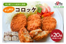 【えりも短角牛】コロッケ【er007-023】（牛肉コロッケ 牛肉 牛 肉 じゃがいも 惣菜 お弁当 おかず お取り寄せ 冷凍 冷凍便 国産 北海道産 北海道 えりも町 赤身肉 ヘルシー 放牧 自家産牧草 スローフード 味の箱舟 アニマルウェルフェア）