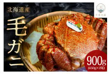 北海道産毛ガニ（450g×2尾）【er018-001-a】（毛がに 毛ガニ 茹で毛蟹 ボイル ボイル済み 茹で カニ 蟹 かに 姿 かにみそ かに鍋 冷凍 魚介 魚介類 海鮮 海の幸 海産物 お取り寄せ 国産 北海道 えりも町）