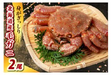 北海道産毛ガニ（450g×2尾）【er021-001】（毛がに 毛ガニ 茹で毛蟹 ボイル ボイル済み 茹で カニ 蟹 かに 姿 かにみそ かに鍋 冷凍 魚介 魚介類 海鮮 海の幸 海産物 お取り寄せ 国産 北海道 えりも町）