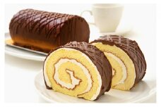 見た目も味も昭和レトロ　懐かしチョコロールケーキのペアセット チョコロールケーキ ロールケーキ ケーキ