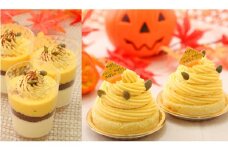 北海道 かぼちゃのケーキペアセット　北海道・新ひだか町のオリジナルケーキ かぼちゃ カボチャ 南瓜 モンブラン ハロウィン