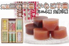 元祖 三石羊羹 いちご羊羹 詰め合わせ 計 7種 ( ミニ 4種 4個 丸筒 3種 4本 ) セット 和菓子 羊羹 ようかん 和 スイーツ