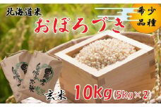 ＜ 10月中旬から順次発送 ＞ 新米 令和7年度産 北海道米 おぼろづき 玄米 10kg (5kg×2) 北海道 新ひだか町 ＜ 予約受付 ＞