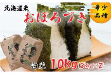 ＜ 10月中旬から順次発送 ＞ 新米 令和7年度産 北海道米 おぼろづき 白米 10kg (5kg×2) 北海道 新ひだか町 ＜ 予約受付 ＞