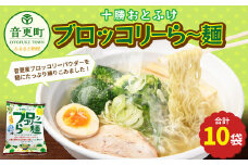 十勝おとふけ ブロッコリーら～麺 10袋 【B33】 ラーメン 袋麺
