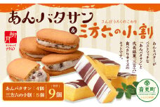 「柳月」あんバタサン 4個入・三方六の小割 5個入【B76】 お菓子 セット 詰め合わせ