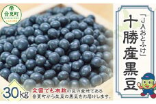 令和6年産 黒豆30kg 「JAおとふけ」 【D46-01】 くろまめ 北海道