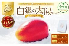 ［先行受付］おとふけ産マンゴー「白銀の太陽プレミアム」4Lサイズ×1玉【D26】《2025年11月上旬より発送開始予定》