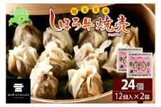 北海道 しほろ牛 焼売 2箱 セット 計24個入 牛肉 国産牛 肉 ビーフ しゅうまい シュウマイ 飲茶 点心 中華 簡単調理 中華料理 冷凍 おかず お弁当 惣菜 おつまみ グルメ 冷凍 お取り寄せ 送料無料 十勝 士幌町【L31】