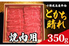 十勝鹿追産牛肉「とかち晴れ」　焼肉用 350g 【ふるさと納税 人気 おすすめ ランキング 牛 牛肉 肉 ビーフ 焼肉 牛焼肉 焼肉用牛肉 ミート バーベキュー用牛肉 北海道 鹿追町 送料無料】 SKY003