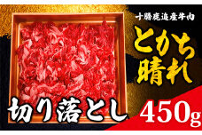 十勝鹿追産牛肉「とかち晴れ」　切り落とし 450g 【ふるさと納税 人気 おすすめ ランキング 牛肉 肉 牛 ビーフ 切り落とし 牛切り落とし 切り落とし牛肉 霜降り牛肉 北海道 鹿追町 送料無料】  SKY004