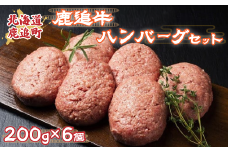 鹿追牛ハンバーグセット 200g×6個【 ふるさと納税 人気 おすすめ ランキング 肉 牛肉 牛ハンバーグ 牛モモ 牛ひき肉 牛サーロイン 肉 牛肉 牛ヒレ 牛すき焼き 北海道 鹿追町 送料無料 】SKA007