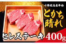 十勝鹿追産牛肉「とかち晴れ」ヒレステーキ 400g 【ふるさと納税 人気 おすすめ ランキング 牛肉 肉 牛 ビーフ ヒレ ステーキ肉 牛ステーキ肉 牛ヒレ 牛フィレ 北海道 鹿追町 送料無料】 SKY005