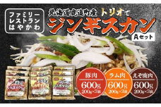 「はやかわ」のトリオでジンギスカンA 【 ふるさと納税 人気 おすすめ ランキング ジンギスカン 豚ジンギスカン ラムジンギスカン えぞ鹿ジンギスカン じんぎすかん ラム肉ジンギスカン 北海道 鹿追町 送料無料 】 SKF005