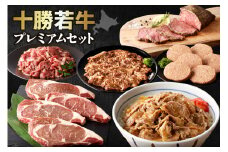 牛肉サミット2012優勝！十勝若牛 プレミアムセット！ハンバーグ に ローストビーフ！さらに ステーキ、サガリ、牛丼の具まで！牛肉 好きにはたまらない！_S003-0017