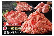 牛肉サミット2012優勝！【2回定期便】十勝若牛詰合せセット！すき焼き に しゃぶしゃぶ！さらに ステーキ まで！牛肉 好きにはたまらない！_S003-0018