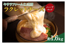 キサラファームチーズ工房のラクレット チーズハーフサイズ ！ ドリア グラタン パンに乗せて！食べ方様々、ラクレット約1.6㎏をお届け_S002-0005