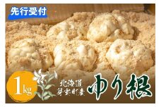 【先行予約】【12月中旬より発送】北海道十勝芽室町 ゆりね 1kg（Lサイズ9玉入り1kg） me010-001c-24