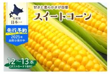 【2025年分先行予約】北海道十勝芽室町 上美生のたからばこ とうもろこしゴールドラッシュ 12～13本 ポストカード セット me029-001c-25