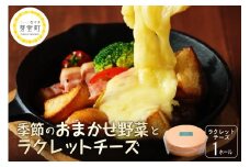 北海道十勝芽室町 なまら十勝野 季節のおまかせ野菜 ラクレットチーズ1ホール3,700g以上 セット　me000-006c
