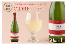 北海道十勝芽室町 ★数量限定★シードル：CIDRE【芽室町松下リンゴ園産リンゴ100％】750ml×1本(箱入) me032-046c