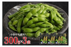 [先行受付][10月末より出荷予定]北海道十勝芽室町 えだまめ「極」 300g × 3袋 me003-087c