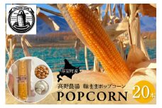 手軽で美味しい！北海道十勝芽室町 ポップコーン イエロー20本 me066-005c