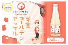 北海道十勝芽室町 芽室ゴールデンアップル 240ml×12本 me032-053c