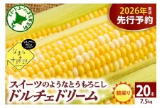 【先行受付】【2026年7月下旬～8月15日頃配送】北海道十勝芽室町 なまら十勝野　ドルチェドリーム(20本) 　me001-045c-26