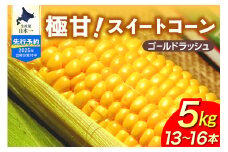 【8月上旬〜8月下旬発送予定】北海道十勝芽室町 ファームミリオンの極甘スイートコーン 5kg me016-011c-25