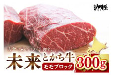 北海道十勝芽室町　未来とかち牛モモブロック　300g　me073-006c