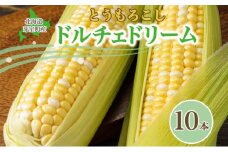 【2025年分先行予約】北海道十勝 芽室町産  とうもろこし ドルチェドリーム 10本 【2025年8月発送】me035-030c-25