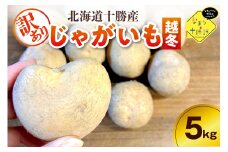【2月上旬～4月下旬頃配送】【訳あり】北海道十勝芽室町 農家応援じゃがいも(越冬)5㎏　はるか（小玉）me001-051c-4
