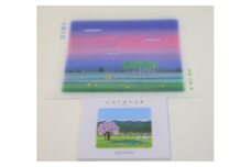 村内在住画家による絵画・クリアファイル＆絵葉書セット[X05-1]