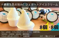 十勝産生乳の旨み！ジェラートアイスクリーム 16個セット TOKACHINO MILK（ミルク）・ CAMEMBERT（カマンベール）[027-0246]