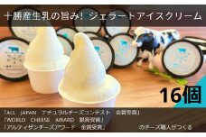 十勝産生乳の旨み！ジェラートアイスクリーム 16個セット TOKACHINO MILK（ミルク）[027-0248]
