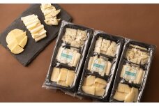 3種盛り チーズセット 計約300g （約100g×3個） ／ シェダルゴーダチーズ 坦々チーズ ミックスハーブチーズ 3種類 濃厚 天然塩 担々麺味 セイジ ローズマリー オレガノ ハーブ  カット済み おつまみ お酒のお供 おやつ 生乳 乳製品 加工食品  [041-0104]