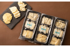 3種盛り チーズセット 計約300g （約100g×3個） ／ シェダルゴーダチーズ 坦々チーズ ミックスハーブチーズ 3種類 濃厚 天然塩 担々麺味 セイジ ローズマリー オレガノ ハーブ  カット済み おつまみ お酒のお供 おやつ 生乳 乳製品 加工食品  [041-0104]