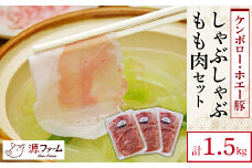 ケンボロー・ホエー豚　しゃぶしゃぶもも肉1.5kgセット＜CT-002＞【1396957】