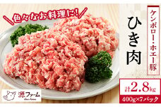 色々なお料理に!ケンボロー・ホエー豚のひき肉2.8kg＜CT-017＞【1396948】