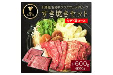 和牛道すき焼きセット(ウデ薄切りスライス300g・肩ロースすき焼き300g)【1397676】