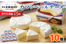 ＜毎月定期便＞雪印北海道 カマンベールチーズ 1箱(90g×10個入り)全5回_ カマンベールチーズ チーズ カマンベール ちーず 定期便 乳製品 加工品 おつまみ 晩酌 90g×10個 ギフト プレゼント 自宅用 雪印 北海道 送料無料 【4014033】