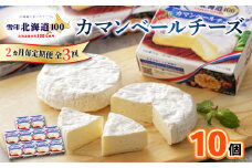 ＜2ヵ月毎定期便＞雪印北海道 カマンベールチーズ 1箱(90g×10個入り)全3回_ カマンベールチーズ チーズ カマンベール ちーず 定期便 乳製品 おつまみ 晩酌 90g×10個 ギフト プレゼント 自宅用 雪印 北海道 送料無料 【4014037】