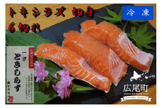 トキシラズの切身６切れ【鮭　時鮭　時知らず　ときしらず　トキシラズ　ふるさと納税　北海道　海産物　魚】(C0032)