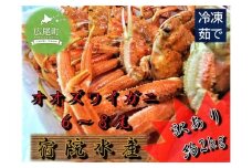 【訳あり】広尾産ボイルオオズワイガニ　約2kg（6～8尾）【かに　カニ　海産物　海鮮　ボイル　オオズワイガニ　北海道】(G0016)